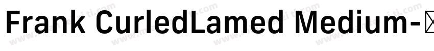 Frank CurledLamed Medium字体转换